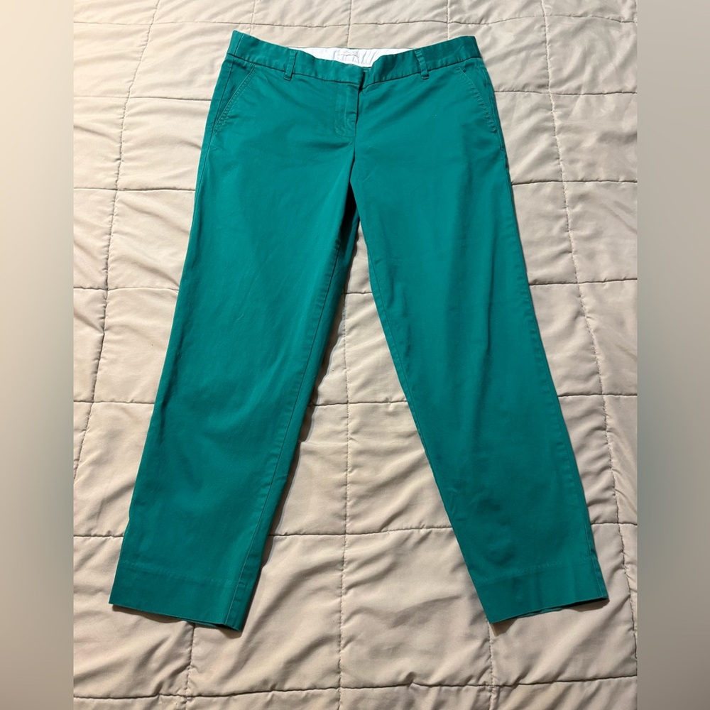 J. Crew Green Ankle Pants